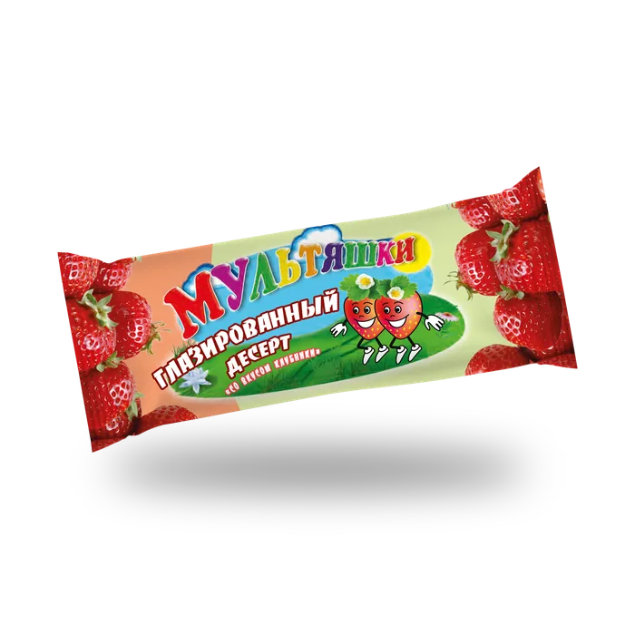 Глазированный десерт — Со вкусом клубники