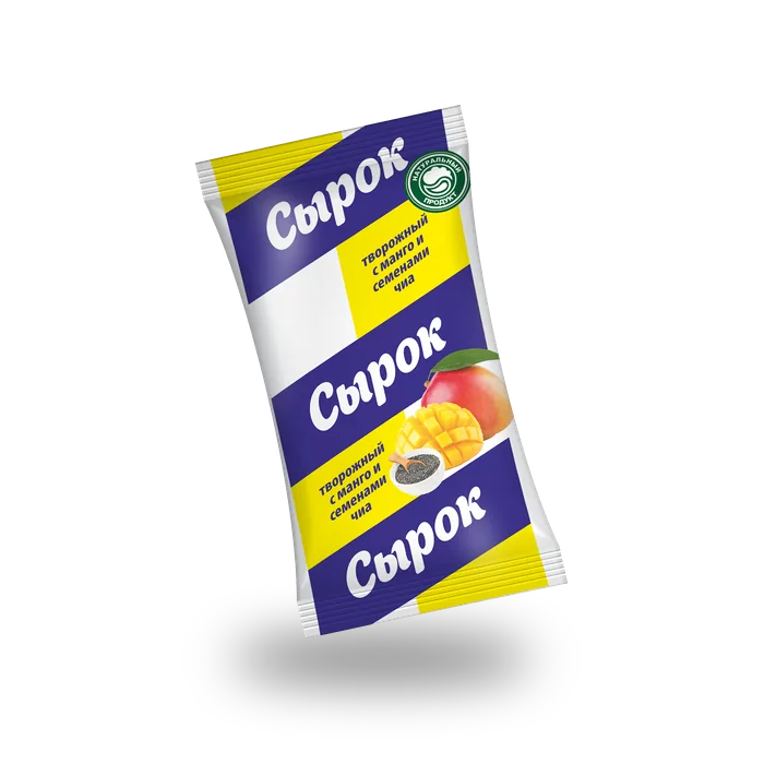 Творожный сырок 90 г — Сырок творожный с манго и чиа